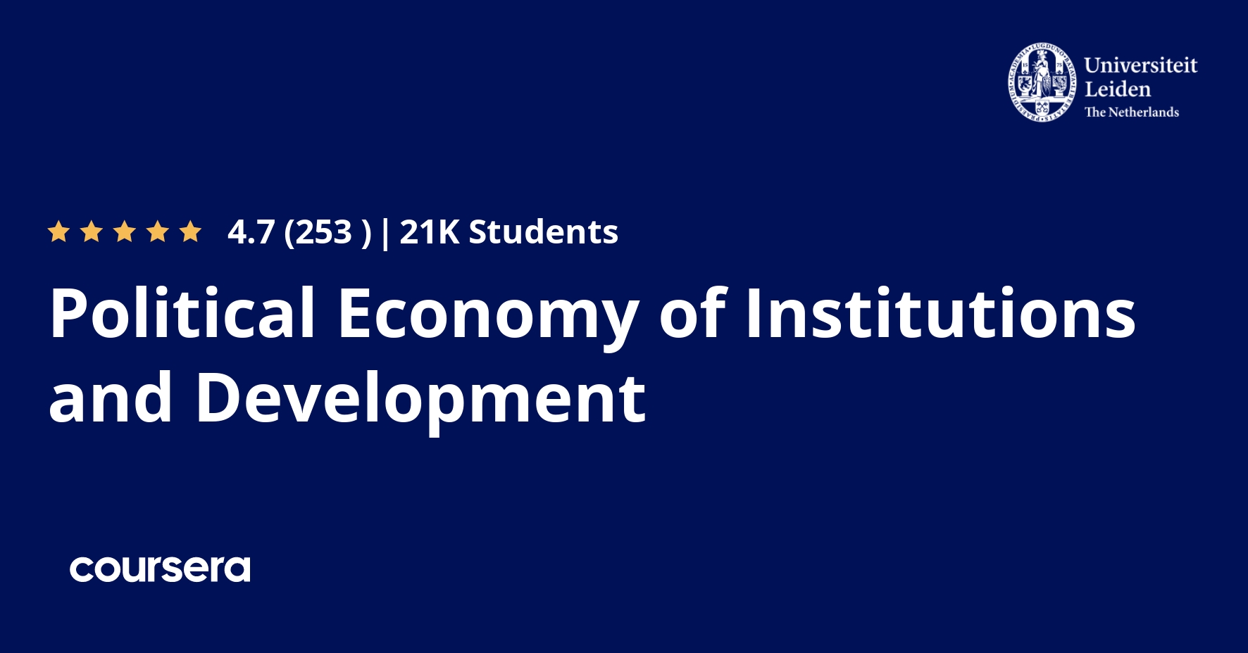 Political Economy of Institutions and Development