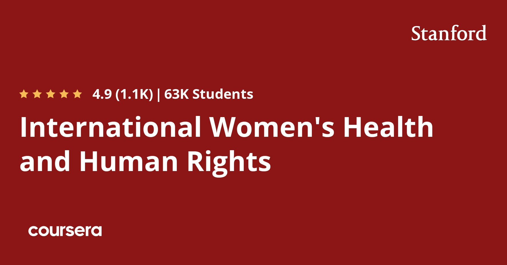 International Women’s Health and Human Rights