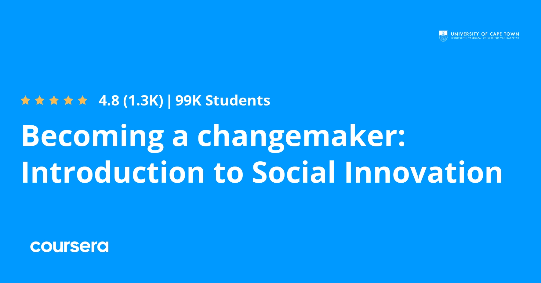 Becoming A Changemaker: Introduction to Social Innovation