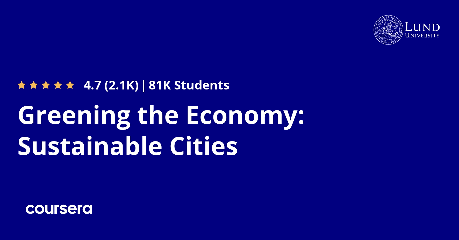 Greening the Economy: Sustainable Cities