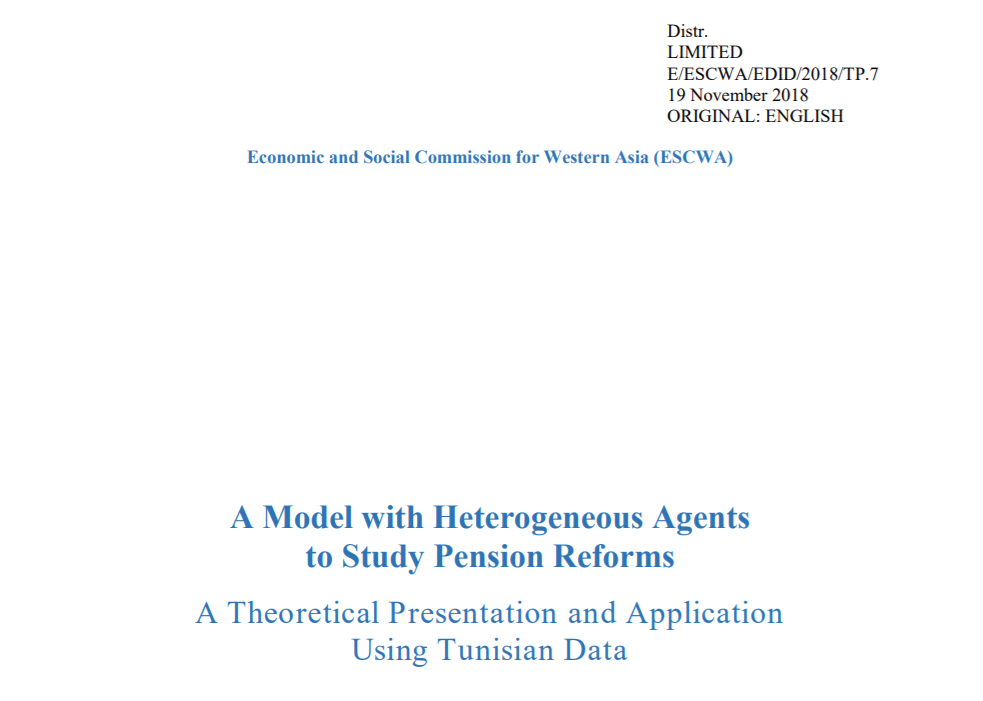 A Model with Heterogeneous Agents to Study Pension Reforms