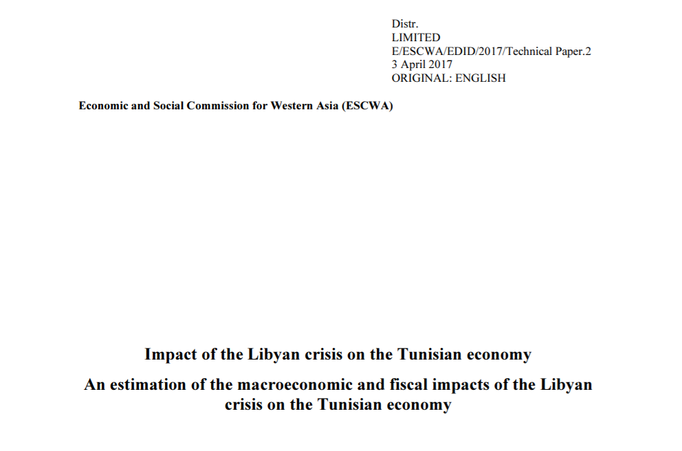 Impact of the Libyan crisis on the Tunisian economy 