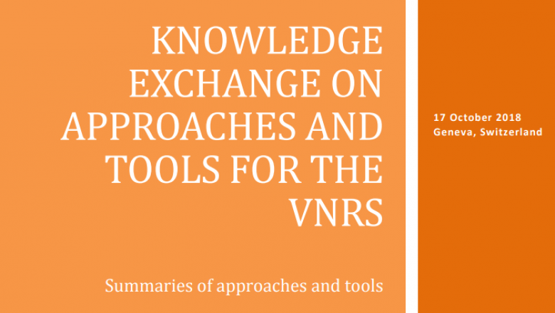 Knowledge Exchange – Leaflet on Approaches and Tools for the VNRs