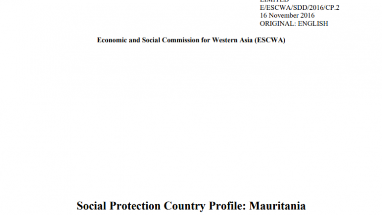 Social Protection Country Profile: Mauritania