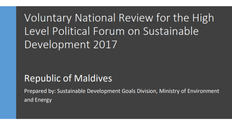 Maldives Voluntary National Review 2017