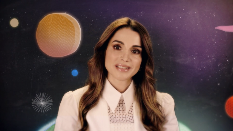 Queen Rania of Jordan Introduces the World’s Largest Lesson
