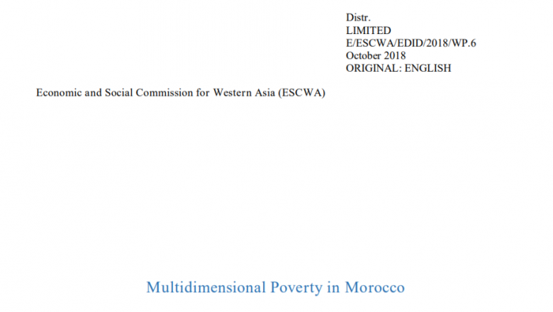 Multidimensional Poverty Profile in Morocco