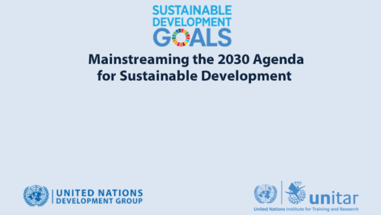 Mainstreaming the 2030 Agenda for Sustainable Development