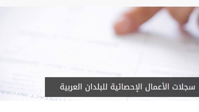 سجلات الأعمال الإحصائية للبلدان العربية 