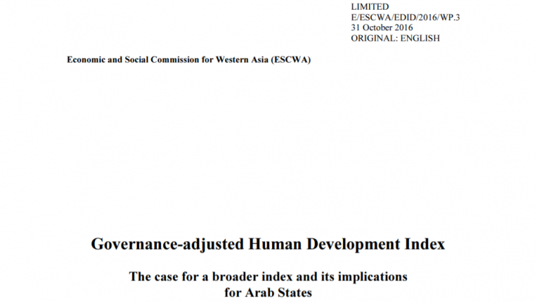 Governance-adjusted Human Development Index