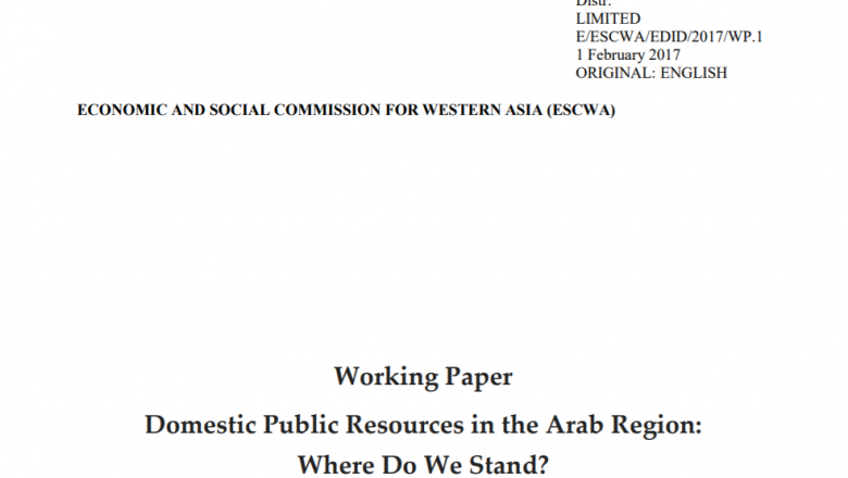 Domestic Public Resources in the Arab Region: Where Do We Stand?