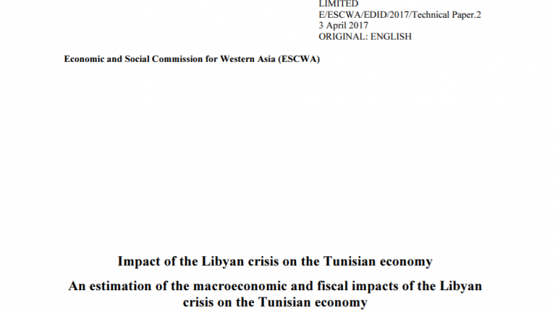 Impact of the Libyan crisis on the Tunisian economy 
